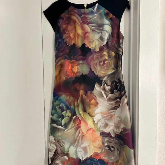 Ted Baker Technicolor Bloom Shift Dress - Picture 1 of 3